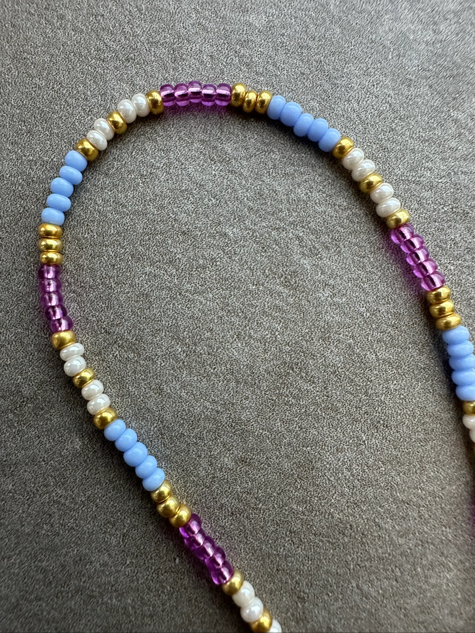 Eyeglass strap pink, cream and light blue – photo 3